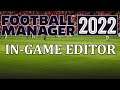 FM22: In-Game Editor tutorial - How to get and use the In game editor in Football Manager 2022