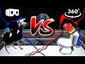 Dancing Polish cow VS. Polish toilet spin Dance Battle (VR 360 VIDEO)