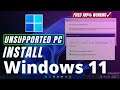 Windows 11: Install on unsupported pc & hardware (update working) - 2022