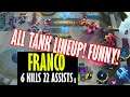 FRANCO GAMEPLAY 22 ASSISTS | ALL TANK LINEUP! FUNNY CLASSIC GAME | NUEVA VIZCAYA TV | MOBILE LEGENDS
