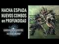 GUÍA ICEBORNE: HACHA ESPADA / Nuevos Ataques en profundidad - MHW Iceborne Beta (Español)
