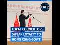 Hong Kong district councillors swear loyalty to gov't