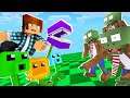 Minecraft : PLANTAS VS UMA INVASÃO DE ZUMBIS !! ( Plants Vs Zombies no MINECRAFT)