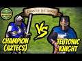 200 (Aztecs) Champions vs 104 Elite Teutonic Knights | AoE II: Definitive Edition