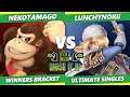 Smash It Up 24 - Nekotamago (Donkey Kong) Vs. Lunchynokii (Sheik) SSBU Ultimate Tournament