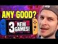 Are They Any Good!? 3 NEW Switch Games Just Released on Switch eShop! (New Switch Gameplay)