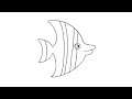 How to draw easy fish step by step #draw #art