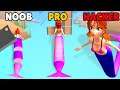 NOOB vs PRO vs HACKER in Mermaid Rush 3D