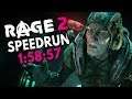 RAGE 2 Speedrun in 1:58:57