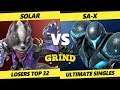 Smash Ultimate Tournament - Solar (Wolf)  Vs. SA-X (Dark Samus) - The Grind 77 SSBU Losers Top 32