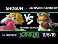 S@X 327 SSBM - Shogun (Peach) Vs. Jackson Cannery (Fox) Smash Melee Winners Round 2