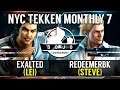 [Tekken 7] Exalted vs RedeemerBK - NYC Tekken Monthly #7