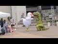 The Most Epic Fight between a Chicken and a Dinosaur I have Ever Seen
