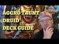 Aggro Taunt Druid deck guide and gameplay (Hearthstone United in Stormwind)
