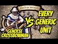 ELITE GENOESE CROSSBOWMAN vs EVERY GENERIC UNIT | AoE II: Definitive Edition