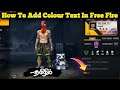 How To Add Colour Text In Profile Signature || Name Bio Profile Signature Free Fire |TGB BEAR