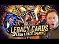 INSANE 50K CREDITS LEGACY PACK OPENING!! CRAZY SEASON 1 CARDS! | WWE SuperCard S6