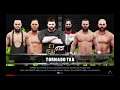 WWE 2K19 Grim,Rollins VS Dallas,Axel,Wilder,Dawson 6-Man Tornado Tag Elimination Match