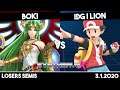 Boki (Palutena) vs IDG | Lion (Pokémon Trainer) | Losers Semis | Synthwave X #21