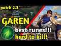 How to carry team with GAREN!!! Vs Riven, build and runes. | Wild rift indonesia