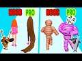 Perfect Level #61 NOOB VS PRO VS HACKER in Hair Challenge, Rope Man  -game android ios Zig vs Sharko