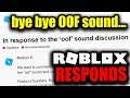 The OOF Sound is Officially Getting Removed... (Roblox Responds)