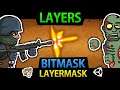 Unity Layers, Layer Mask, Bitmask, Bitwise Operators, Raycasts