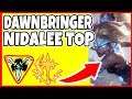 DAWNBRINGER NIDALEE TOP! 3 Kills Before 3 Minutes!? - League of Legends
