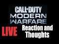 New Call of Duty Modern Warfare teaser trailer live reaction and thoughts.