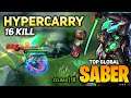 Saber Jungle Gameplay Brutal One Shot [ Top Global Saber Best Build 2021 ] By ɪᴢᴜᴍᴀ|煤 - MLBB