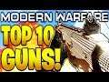 TOP 10 BEST GUNS IN MODERN WARFARE HISTORY! (MW2, MW3, COD 4, MODERN WARFARE BEST GUNS OF ALL TIME!)