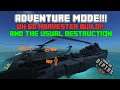 Adventure mode UH 60 helicopter time lapse build resource zone harvester From The Depths