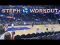 📺 Stephen Curry does trick dunk then goes 5-for-12 from logo (+Otto Porter) at Warriors pregame ORL