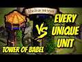 TOWER OF BABEL (Titanic Tower) vs EVERY UNIQUE UNIT | AoE II: Definitive Edition