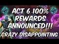 Act 6 100% Rewards Are Disappointing - Act 6.4 Announcement Breakdown! - Marvel Contest of Champions
