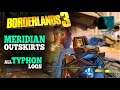 Borderlands 3 - Meridian Outskirts: All Typhon Logs (Typhon's Secret Weapons Cache)