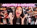 DECLUTTER & ORGANISE MY MAKEUP & SKINCARE COLLECTION WITH ME!! *HUGE MAKEUP GIVEAWAY*