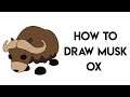 How To Draw Musk Ox From Roblox Adopt Me - Step By Step Adopt Me Pets