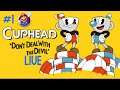 Playing CupHead LIVE  Part 1