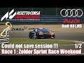 Assetto Corsa Competizione : Career - Race 1 : Zolder Sprint Race Weekend 1/2