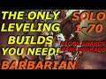 BARBARIAN - MOST EFFICIENT LEVELING BUILDS! SOLO LEVELING 1-70! RARE UPGRADE, BLOOD SHARDS, D3