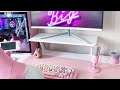 Cute Pink Gaming Setup on MOTPK Gaming Desk