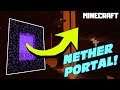 MINECRAFT | How to Make a Nether Portal! 1.14.4