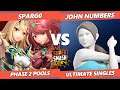 SSC Fall Fest  - Spargo (Pyra Mythra) Vs. John Numbers (Wii Fit Trainer) SSBU Ultimate Tournament