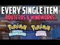 EVERY Item in Route 205 & Valley Windworks - Pokémon Brilliant Diamond & Shining Pearl