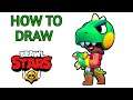 How To Draw New Brawler Skin Dino Leon - Brawl Stars Step by Step