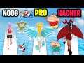 NOOB vs PRO vs HACKER in Destiny Run with Shinchan Oggy and Jack