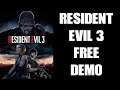 RESIDENT EVIL 3 Remake FREE "Raccoon City Demo" PS4 Gameplay