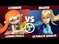 Thunder Smash 3 SSBU - PG Cosmos (Inkling) VS PG Marss (ZSS) Smash Ultimate Losers Finals
