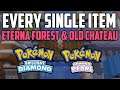 EVERY Item in Eterna Forest & Old Chateau - Pokémon Brilliant Diamond & Shining Pearl